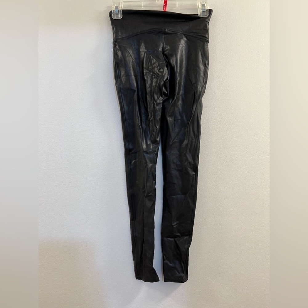 Spanx Faux Leather Leggings in Black - Picture 12 of 14